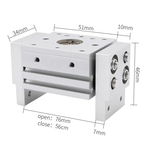 Pinza de cilindro neumático paralela MHL2-20D para automatización industrial exacta 3