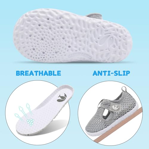 Image of FEETCITY Boys Girls Water Shoes Kids Aqua Socks Quick Dry Barefoot for Beach Swimming Pool
