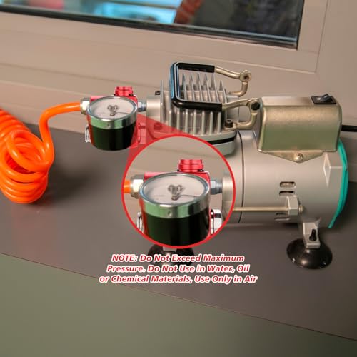Image of 12 Packs 1 /4 Inch NPT 360 Degree Swivel Air Hose Connectors, Industrial Air Hose Fittings and Portable Compressor Tool Fittings (Red)