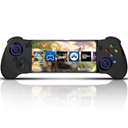 Joso Mobile Gaming Controller für Android und iPhone 15/16 Serie, USB-C mit Fernbedienung Play PS5/PS4/Xbox/PC, PUBG Mobile, COD, Genshin Impact, Hall Joysticks/Hall Trigger