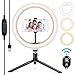 Produktbild Jolicobo Äußere LED Ringlicht Set 10-Zoll/ 26cm 5500K 10W LED dimmbare Kamera Foto Video-Beleuchtung-Kit, 3M Einstellbarer Lichtstand für Smartphone YouTube Video Shooting