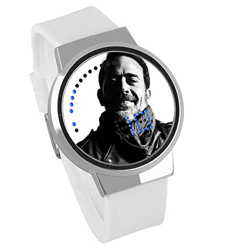 Film und Fernsehen The Walking Dead Series, Led Watch Wasserdichter Touchscreen Digital Light Watch Unisex Armbanduhr-Weiß