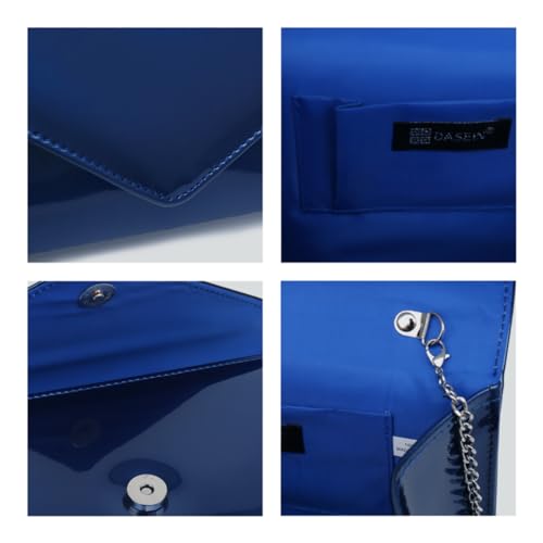 Image of Dasein Women's Vegan Leather Evening Bag Clutch Purse Formal Handbag