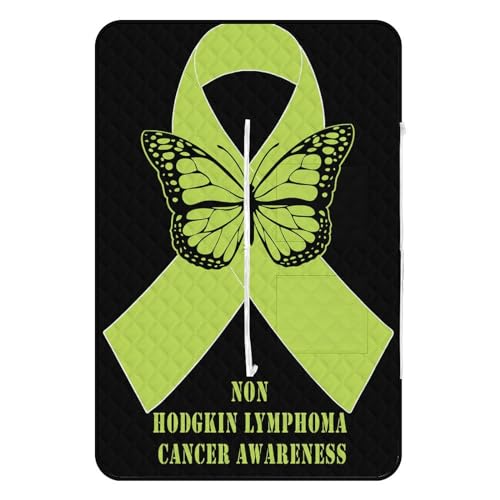 generic Non Hodgkin Lymphoma Cancer Awareness 1 Picnic Blankets,Portable Waterproof Foldable Picnic Mat,Sandproof Outdoor Mat for Park Picnic Blanket Accessories for Adults