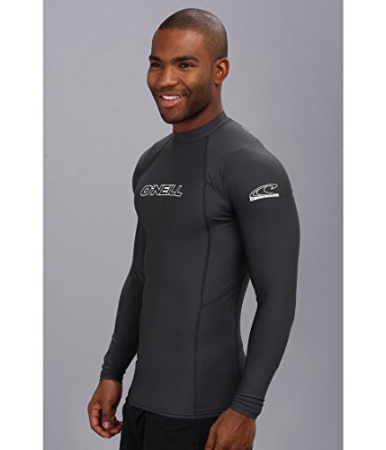 Image of O'Neill Men's Basic Skins Long Sleeve Rashguard, UPF 50+ Sun and Rash Protection for Surfing and All Outdoor Activities