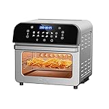 Air Fryer Oven,Whall 12QT 12-in-1 Air Fryer Convection Oven,Rotisserie,Roast,Bake,Dehydrate,12 Cooking Presets,Digital Touchscreen,Stainless Steel,with Accessories&Recipes
