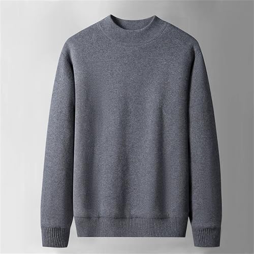 Mens Mock Neck Knit Pull Sweater Clothing Fashion Knitted Pullovers Black Red Sweater Korea Style Tops3