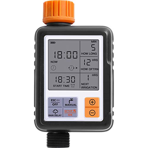 ZXY Garden Watering System, LCD Screen Electronic Automatic Water Timer Sprinkler Controller Outdoor Garden Automatic Watering Device Irrigation Tools