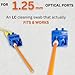 Sysotek Fiber Optic Cleaning Swabs - 100 pack - LC 1.25mm - For Cleaning Optical Components. Lint Free Anti-Static Swabs, Cleaning stick for Ports and Adapters, LC Connector Cleaner Tool for Field Use