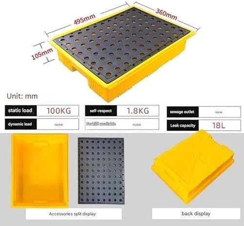 Palette de rétention des déversements modulaire pour stopper les fuites de liquides - 2