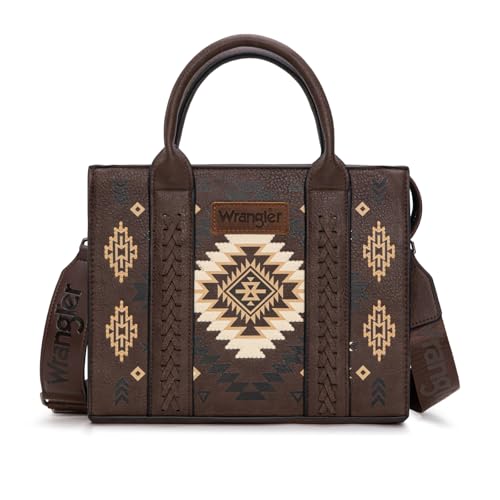 Image of Wrangler Tote Bag for Women Western Purse and Aztec Satchel Handbag
