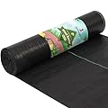 Jevrench 3.2oz Weed Barrier Landscape Fabric Heavy Duty, 4ft x 100ft Premium Garden Landscaping Fabric, Ground Cover Weed Control Fabric Outdoor Weed Mat Garden Lawn Fabric