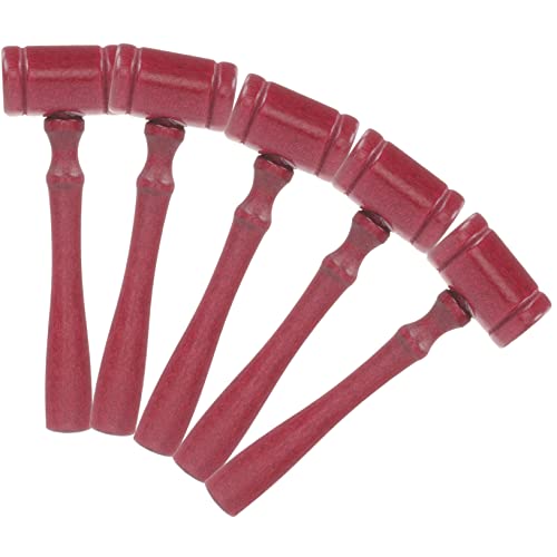 HOMSFOU 10pcs Judge Hammer Tool Gavel Prop for Role Play Educational Hammer Decorative