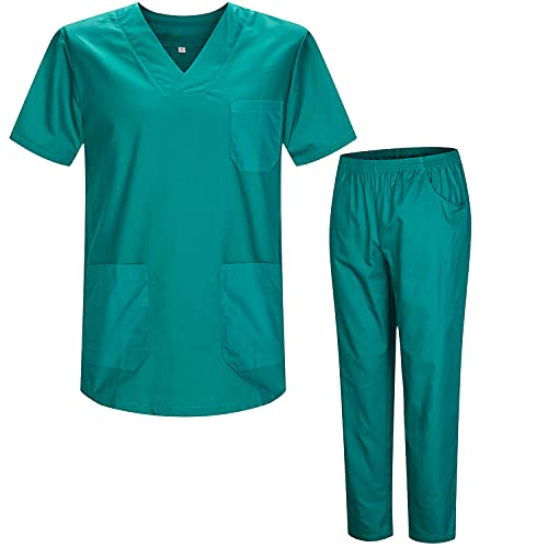 MISEMIYA - Uniformes Sanitario Unisex Uniformes Sanitarios MÉDICOS Conjuntos Sanitarios BZ-817-8312 - M, Verde 21