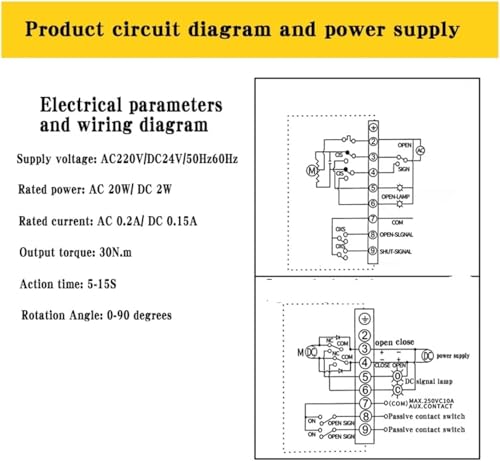 Micro actionneur 30Nm pour micro vanne à bille AC220V DC24V