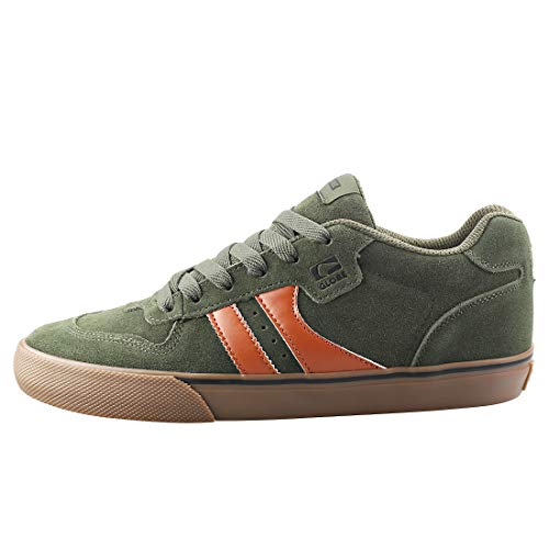 Image of Globe Men's Encore-2 Skateboarding Shoes, Green (Forest Green /Tobacco 19992), 7.5 UK (41 EU)