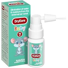 NAVEH PHARMA Dry Ears Baby | Swimmers Ear Drops Spray | Ear Drying Drops for Little Swimmers | Remove Water Trapped in Ears in Seconds | Prevent Pain, Infection, Aches & Hearing Loss 0.5 Fl Oz