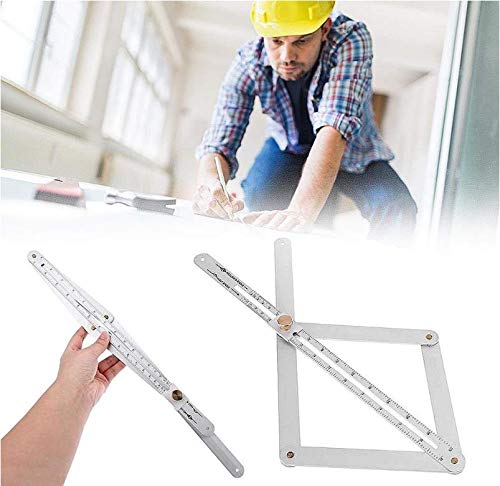 Angle Finder,Corner Angle Finder Gauge Ceiling Artifact Tool Square Protractor Aluminum Measuring Ruler,Angle