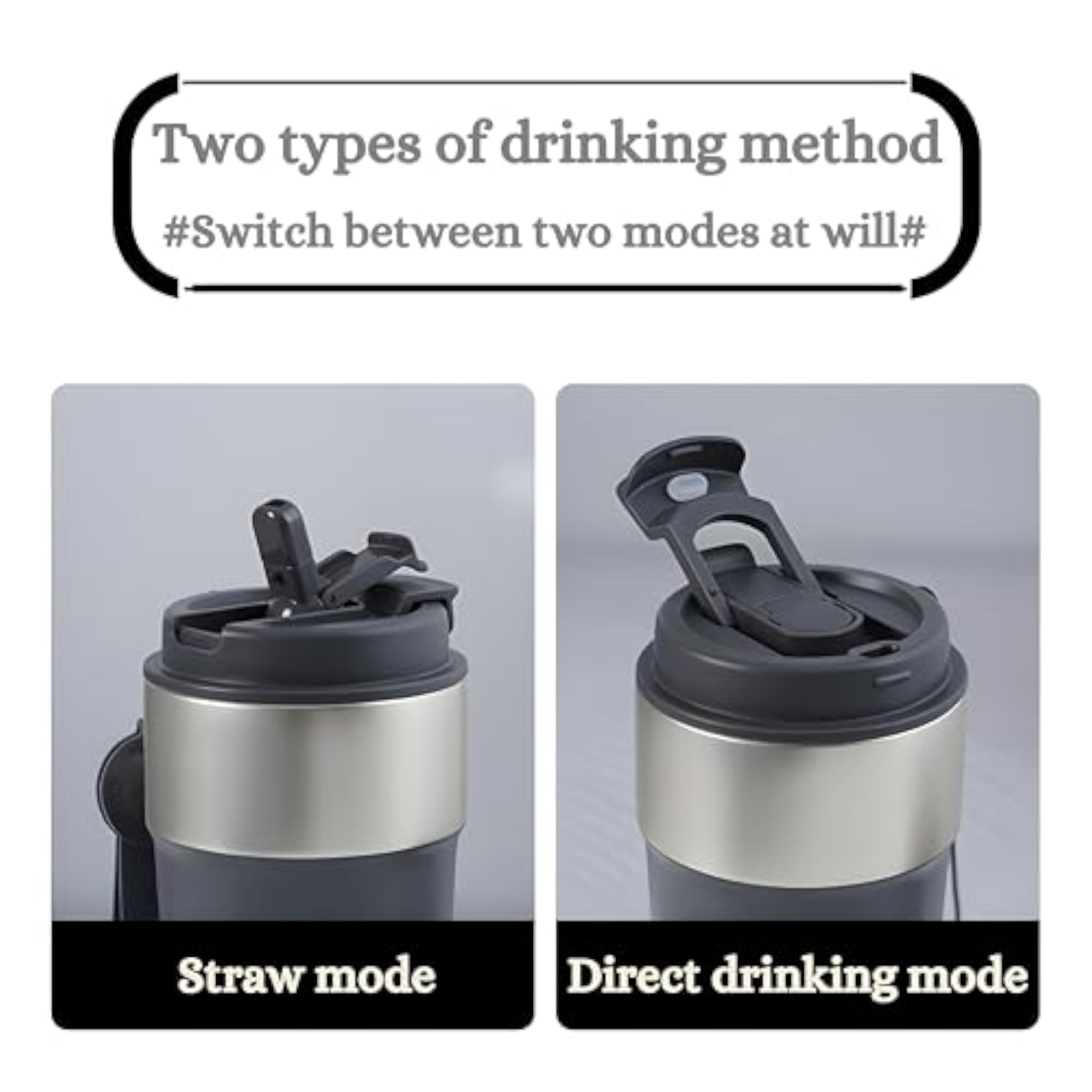 500ml Premium Stainless Steel Tumbler with Strap