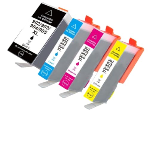 Cartouche d'encre haute capacité 903 XL pack de 4 pour des impressions nettes sur OfficeJet Pro