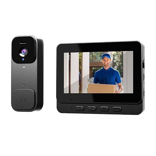 X7 - Timbre de video inteligente para uso doméstico con pantalla, intercomunicador inalámbrico y videovigilancia de alta definición