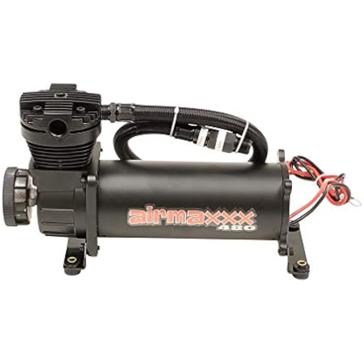 480 Black Air Ride Compressor Kit 165/200 PSI Switch & Relay