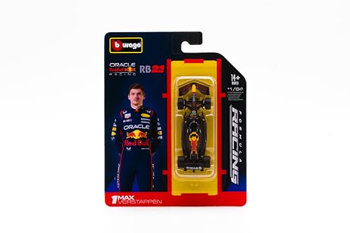 Bburago - F1 Red Bull Racing RB21 2025#1 MAX Verstappen, Coche diecast a Escala 1:64, réplica Detallada de monoplaza de Fórmula 1, Colores Oficiales, blíster de colección, Edad Recomendada 14+ años