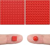 YAFIYGI 144Pcs Bump Dots for Visually Impaired Mix Red Silicone Bump Dots for The Blind Visually Impaired Raised Tactile Stickers for Elderly Blind Low Vision Variety Enhanced Sensory Experience