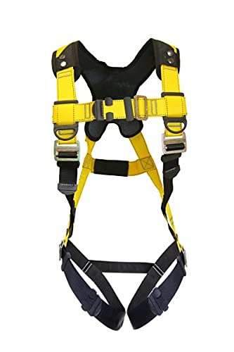 Guardian 37102 Series 3 Harness, Fall Protection Harness, X-Large/XX-Large, Yellow/Black