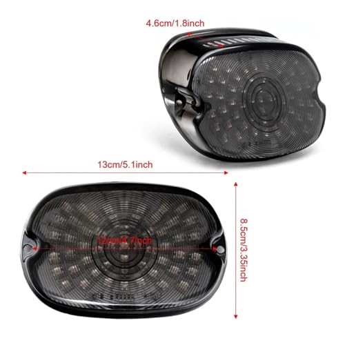 Luz trasera para Softail y Dyna Super Glide que mejora la iluminación de marcha 5