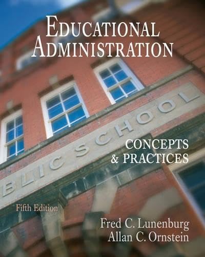 Educational Administration: Concepts and Practices