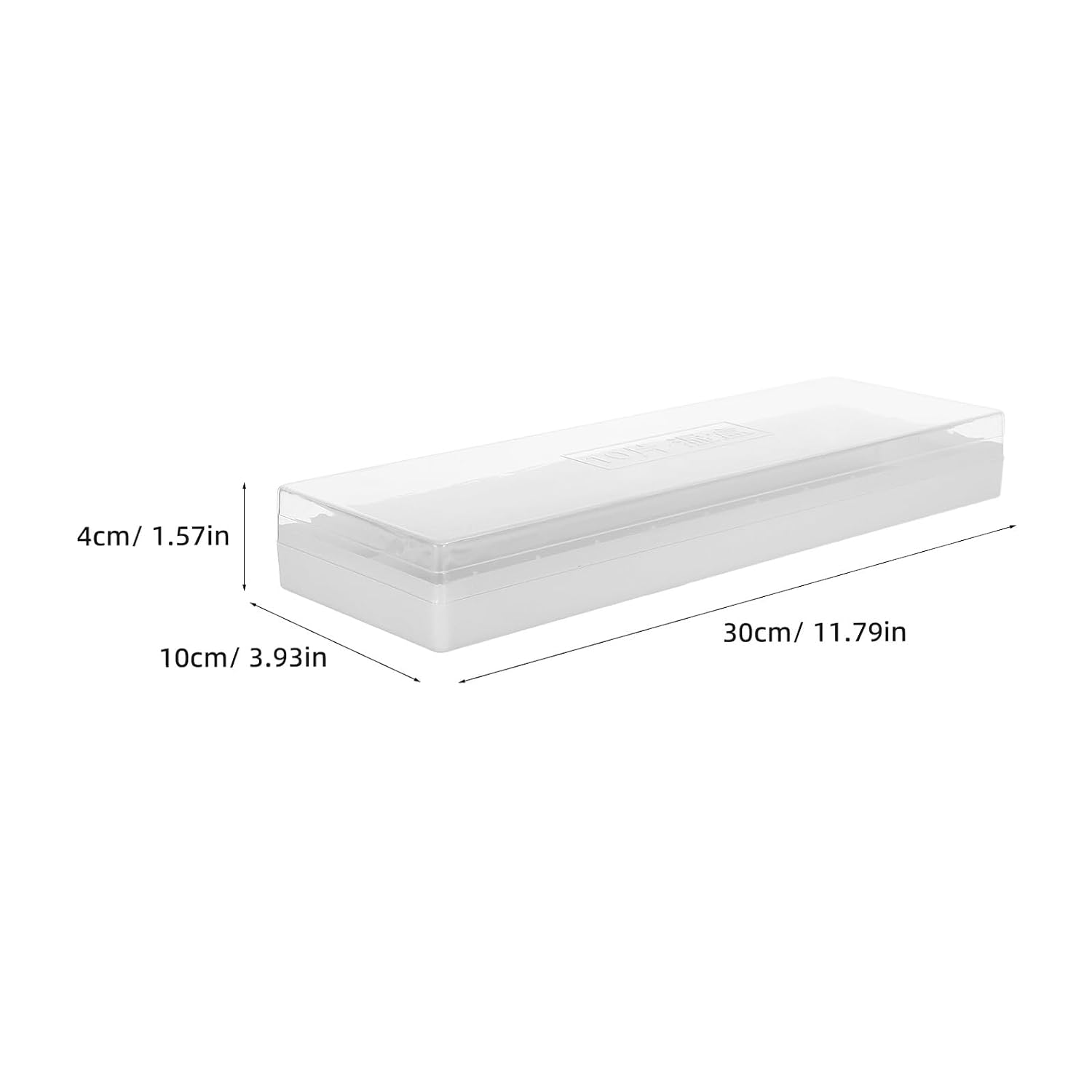 SECFOU Microscope Slide Storage Box for 10 Slides, Plastic Glass Slider Holder Organizer Case for Lab Use and Specimen Preservation