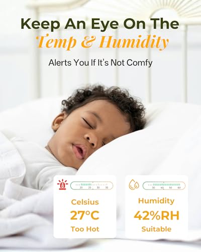 Image of ARENTI Baby Monitor, 3MP Baby Camera with 5-inch LCD Screen, App Control, 2-Way Audio, Infrared Night Vision, Night Light, Temperature & Humidity Sensor, Cry & Motion Detection