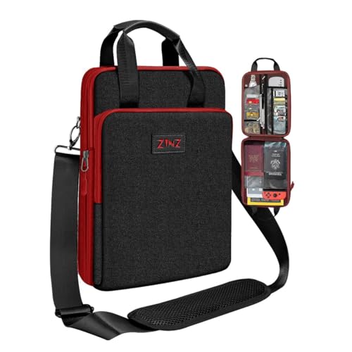 ZINZ Laptop Hülle 12,9 13 Schultertasche, Erweiterbare Handtasche mit Wertsachenfach, Kompatibel mit MacBook Air/Pro/Neo 13 M5/M4/M3/M2/M1, iPad 12,9/13/11, Wasserabweisend & Stoßfest,B02K02