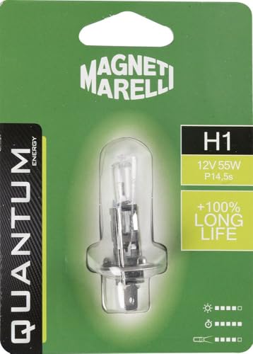 Magneti Marelli H1 Lampadina Singola Auto Long Life 12V 55W Attacco P14,5S