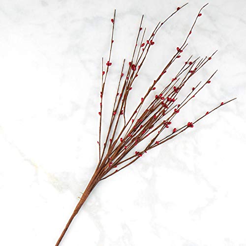 Factory Direct Craft Red Pip Berry and Twig Decorative Sprays | 2 Sprays | for Indoor Decor