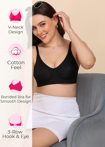 Image of Tweens Seamless Bonded Cotton Feel Invisi-Fit | Padded Wire-Free Full Coverage Bra | Cotton Lycra Fabric | Adjustable Straps | Hook and Eye Closure | Casual Everyday Wear| Pack of 1 |