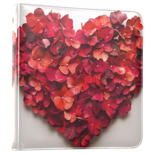 Álbum de Fotos Autoadhesivo DIY Scrapbook Album Rosas de San Valentín Pétalos Carpeta de 3 Anillas Libro de Fotos 40 Páginas 8x10 para Recuerdos miniatura 1