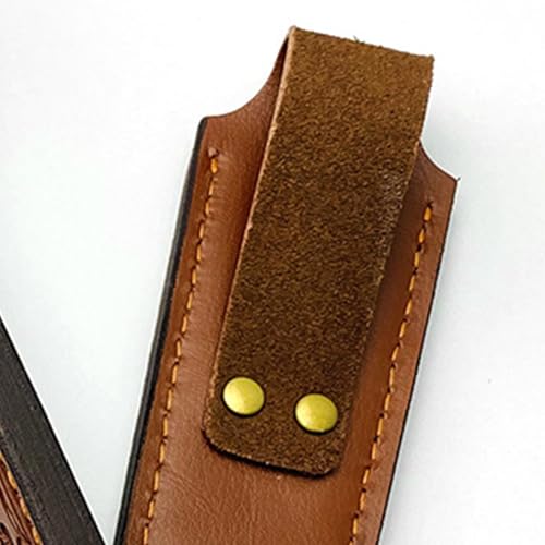 Braun Messerscheide,Leder Messerholster,Gürtelschnalle Messerscheide,7,5 Zoll Lederscheide Messertasche Fixed Blade Taschen Messer Scheide,EDC Werkzeuge Messer Holster Jagdmesser Küchenmesserhalter