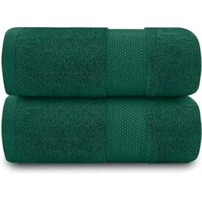 GC GAVENO CAVAILIA Weiches Badetuch-Set, 2-teilig, ägyptische Baumwolle, 700 g/m², Hotel-Kollektion, wasserabsorbierende Handtücher, Grün, 70 x 125 cm