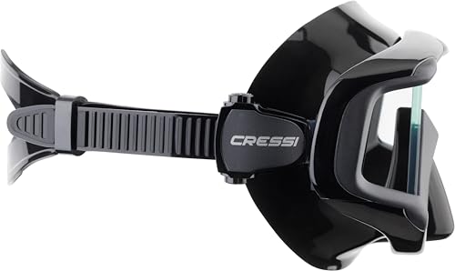 Cressi Perfect View Scuba Diving Mask with Panoramic Lenses - Designed in Italy