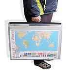 picturehangingdirect.co.uk CLEAR ART COURSE WORK CARRIER CARRY CASE PORTFOLIO ART FILE FOLDER SCHOOL HOLDALL Print Sleeve Storage (For A3 297x420mm11.7x 16.5 in)