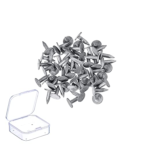 AZOI Clous à tête plate large en acier galvanisé (100)