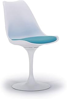 LILI-JJZX Tulip Plastic Silla de comedor Silla de bar Silla de oficina Silla sin sillón Asiento de computadora Silla Silla perezosa Sala de estar Cocina Estudio Oficina Computadora Silla de ocio al ai