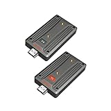 Wireless HDMI Extender Kit HDMI Wireless Transmitter and Receiver for TV Streaming Video Audio 580FT 1080P60Hz 0.06S Latency Mini HDMI Wireless Transmitter and Receiver Laptop/TVBox/Projector to HDTV