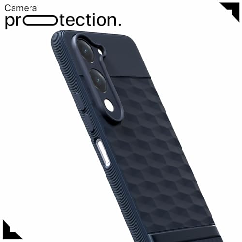 Image of Pikkme Back Cover for iQoo Z10 lite 5G / Vivo T4 lite 5G / Y19 5G / Y19e / Y04 4G / Y29s 5G Camera Protection 3D Hexa Cube Design Silicone Protective Bumper Case (Blue)