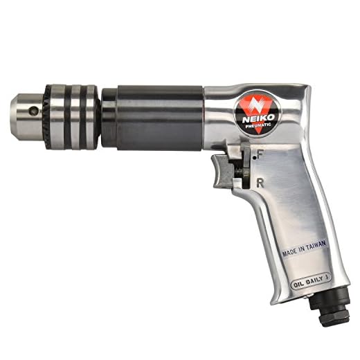 Neiko 30083A 1/2" Reversible Pneumatic Air Drill, 500 RPM,