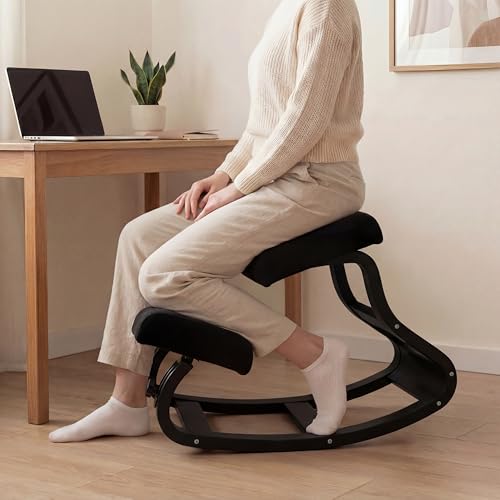 NYPOT Fully Padded Black Kneeling Chair