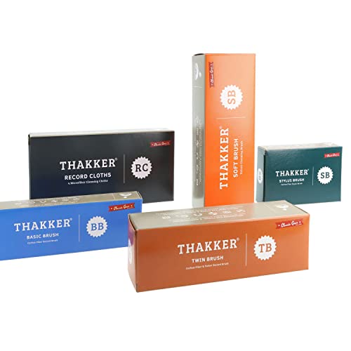 Thakker Soft Brush - Brosse à disques Antistatique avec Tampon en Velours et Brosse à Aiguilles Incluse