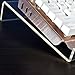 Keyboard Tray Computer Keyboard Stand Acrylic 15° Tilted Transparent Stand Ergonomic Riser Non Slip Laptop Tablet for Gaming